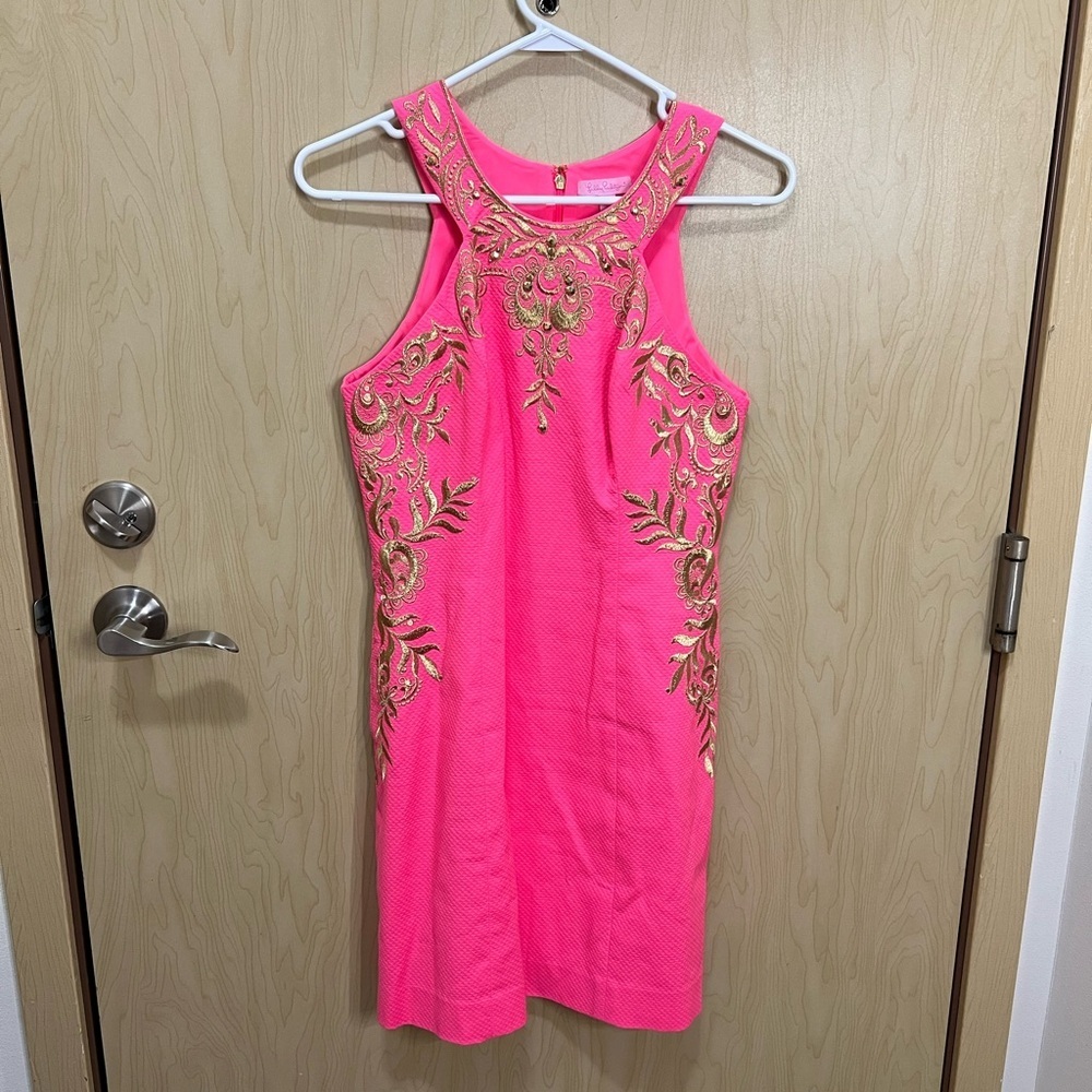 Lilly Pulitzer Tina Embroidered Stretch Shift Dress